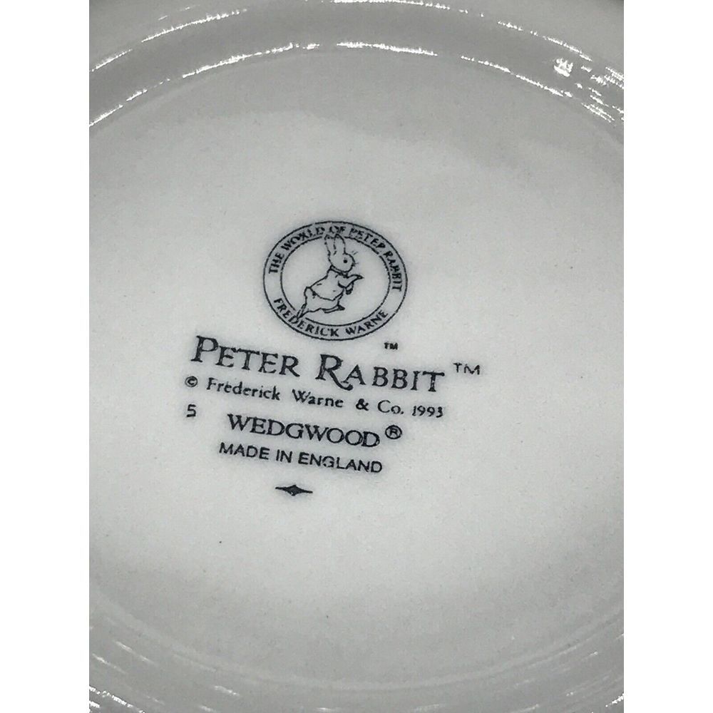 Wedgewood Peter Rabbit Small Plate and Cereal Bowl - Picture 6 of 8